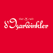 Logo der zeitschrift d isarwinkler in rot und weiß